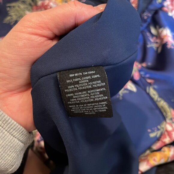 anthropologie BHLDN Navy Floral Dress m - Picture 5 of 5
